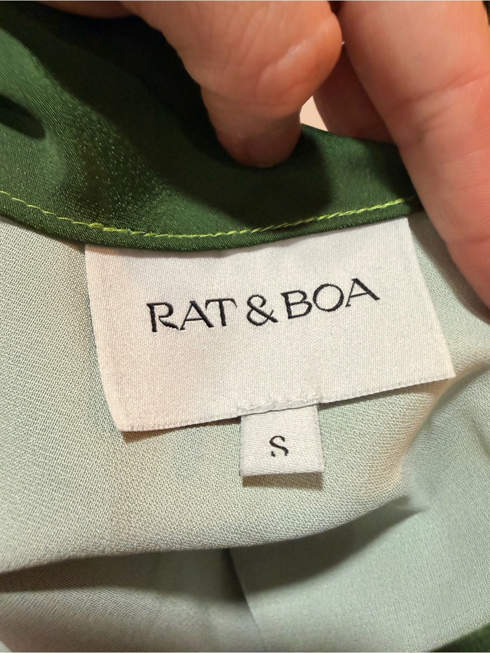 Rat & Boa Maxi Green Yellow Ombre Halter Slip Dress - Picture 4 of 5